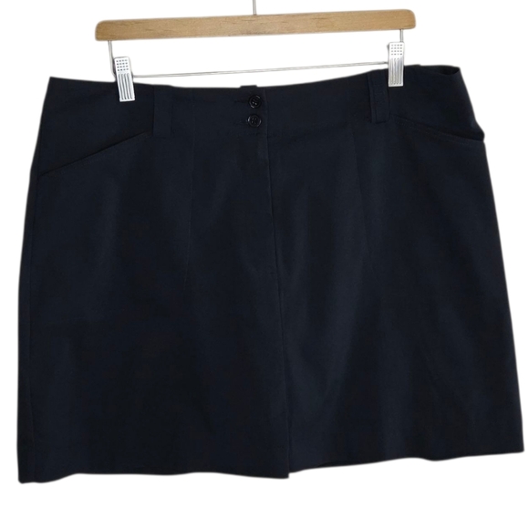 Nike Golf | Black Fit Dry Skort Size 16 Golf Tennis Pickleball - Picture 1 of 5